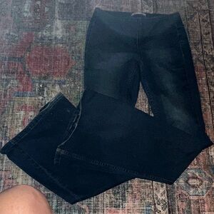 Free People Black Straight Leg Jeans